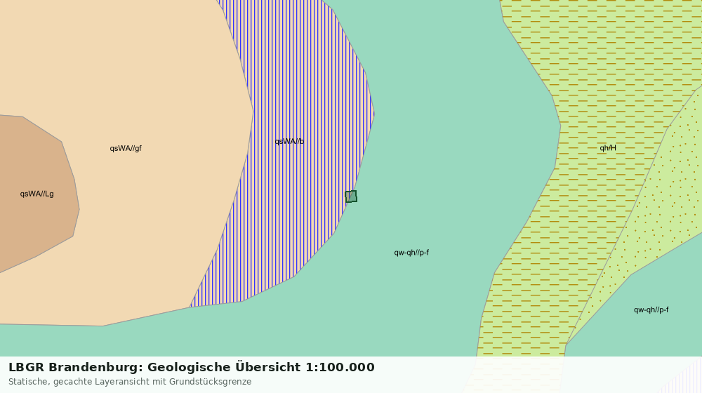 Statische Kartenansicht: LBGR Brandenburg: Geologische Übersicht 1:100.000