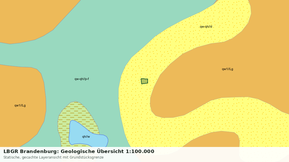 Statische Kartenansicht: LBGR Brandenburg: Geologische Übersicht 1:100.000