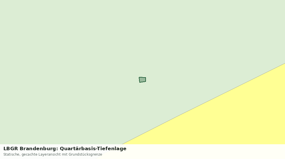 Statische Kartenansicht: LBGR Brandenburg: Quartärbasis-Tiefenlage