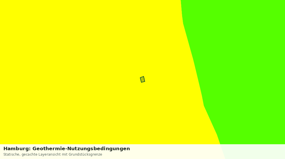 Statische Kartenansicht: Hamburg: Geothermie-Nutzungsbedingungen