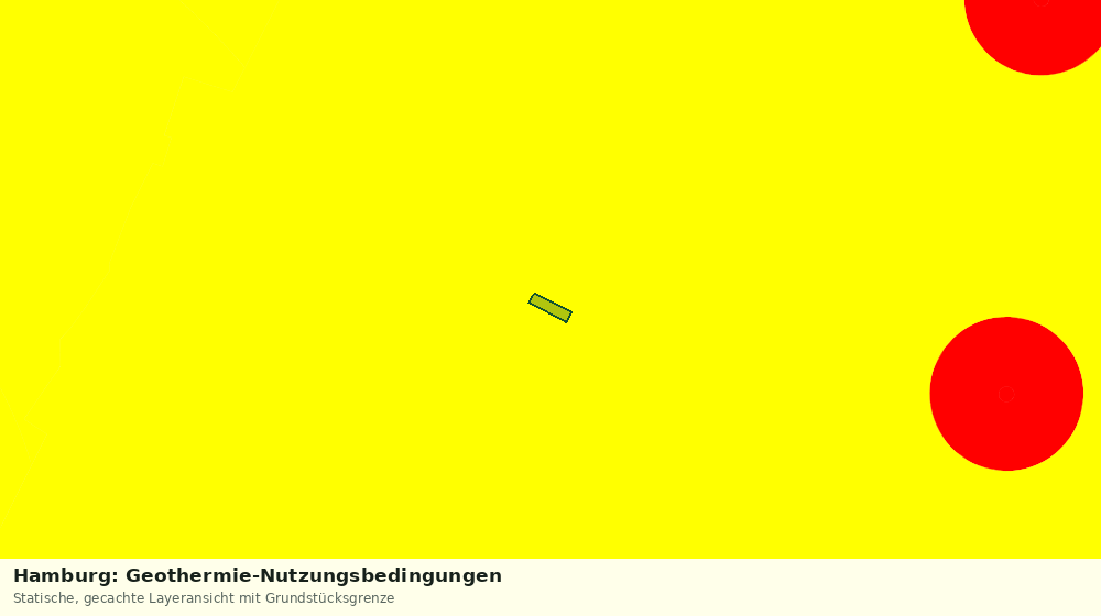 Statische Kartenansicht: Hamburg: Geothermie-Nutzungsbedingungen