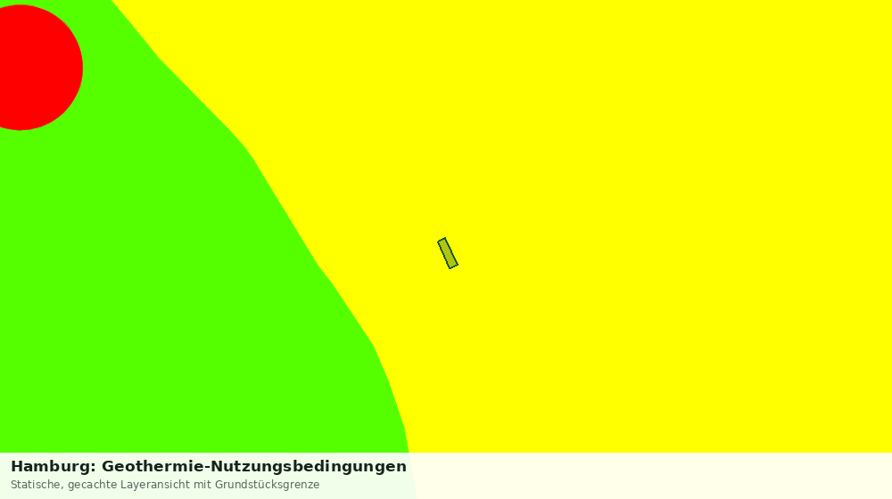 Statische Kartenansicht: Hamburg: Geothermie-Nutzungsbedingungen