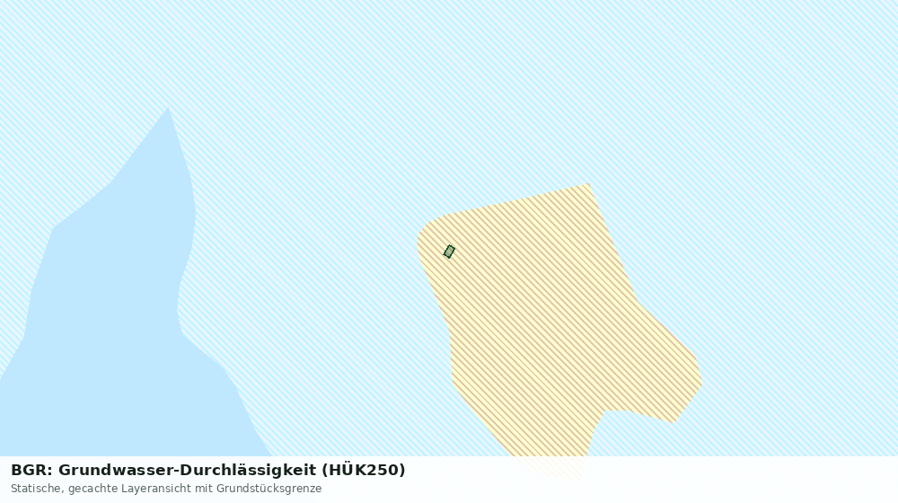 Statische Kartenansicht: BGR: Grundwasser-Durchlässigkeit (HÜK250)