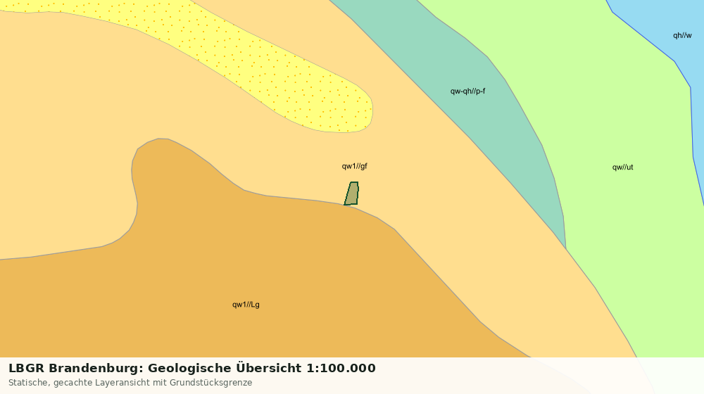 Statische Kartenansicht: LBGR Brandenburg: Geologische Übersicht 1:100.000
