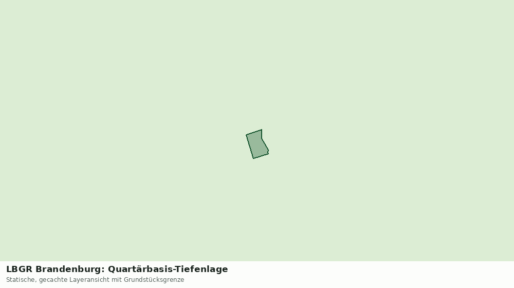 Statische Kartenansicht: LBGR Brandenburg: Quartärbasis-Tiefenlage
