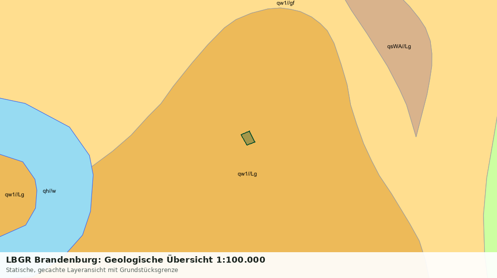 Statische Kartenansicht: LBGR Brandenburg: Geologische Übersicht 1:100.000