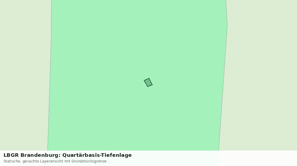 Statische Kartenansicht: LBGR Brandenburg: Quartärbasis-Tiefenlage