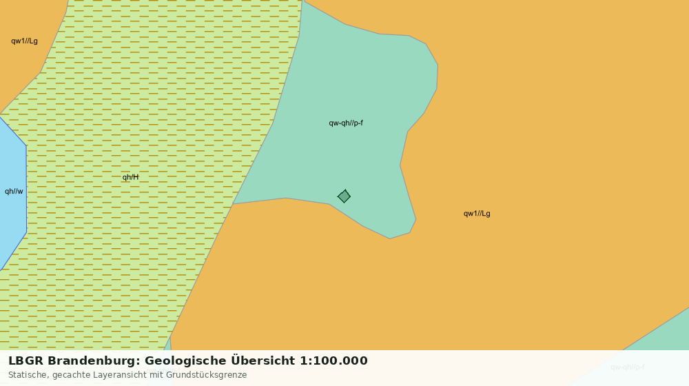 Statische Kartenansicht: LBGR Brandenburg: Geologische Übersicht 1:100.000