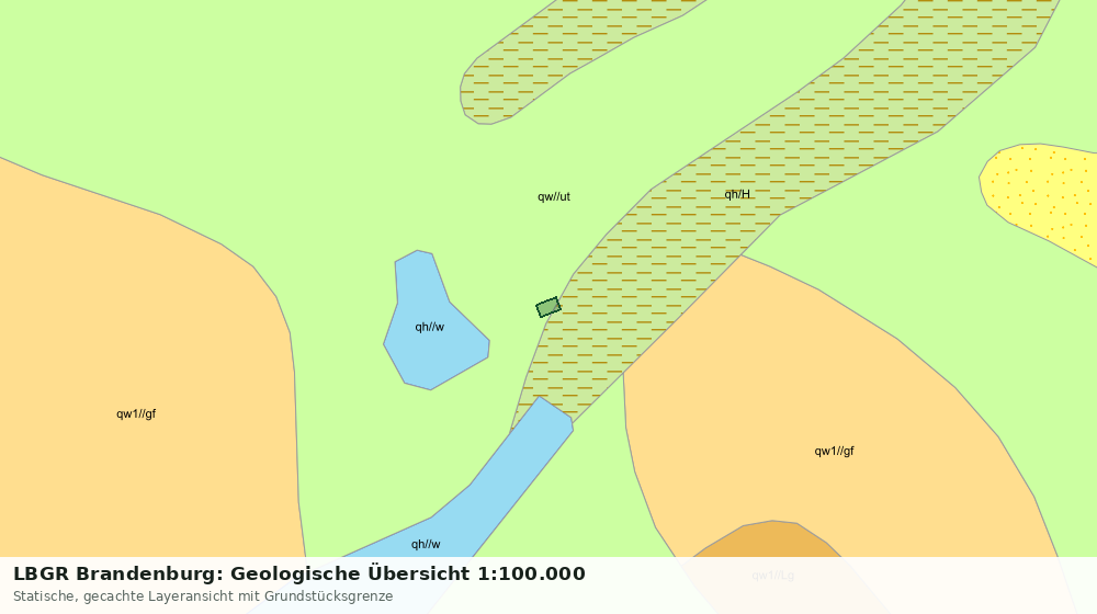 Statische Kartenansicht: LBGR Brandenburg: Geologische Übersicht 1:100.000