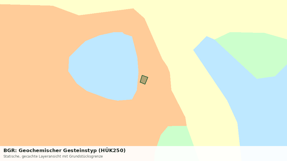 Statische Kartenansicht: BGR: Geochemischer Gesteinstyp (HÜK250)