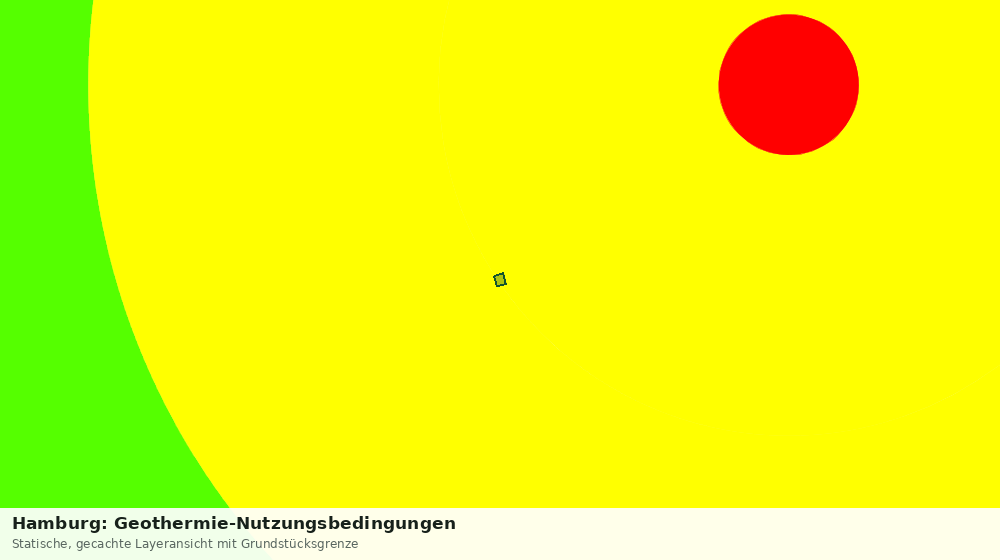 Statische Kartenansicht: Hamburg: Geothermie-Nutzungsbedingungen