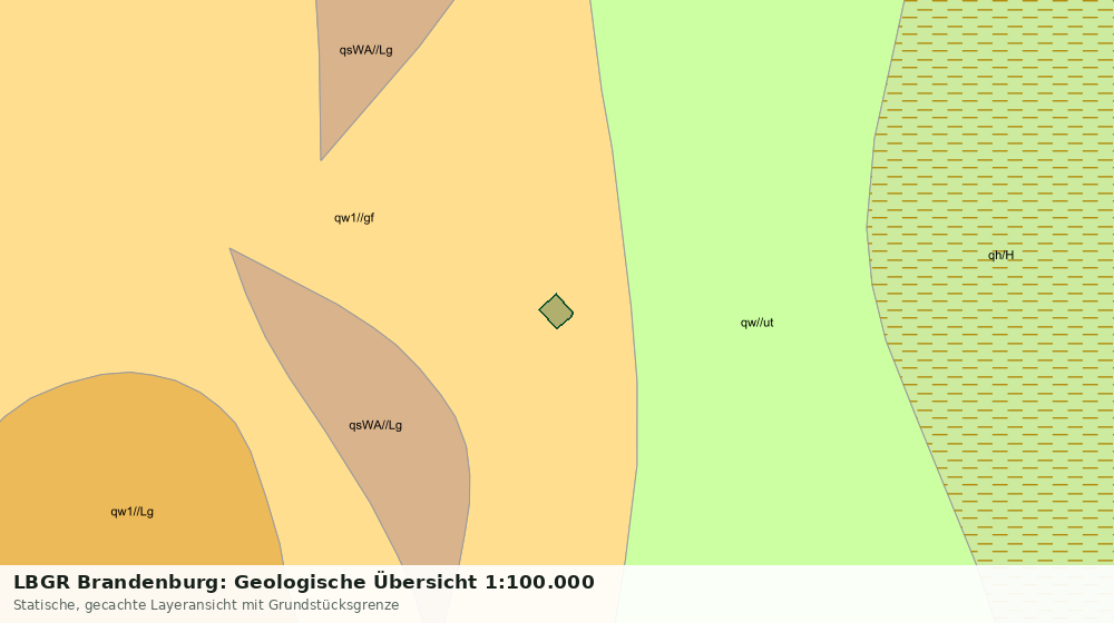 Statische Kartenansicht: LBGR Brandenburg: Geologische Übersicht 1:100.000