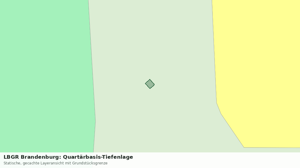 Statische Kartenansicht: LBGR Brandenburg: Quartärbasis-Tiefenlage