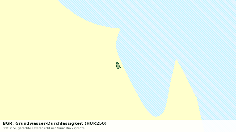Statische Kartenansicht: BGR: Grundwasser-Durchlässigkeit (HÜK250)