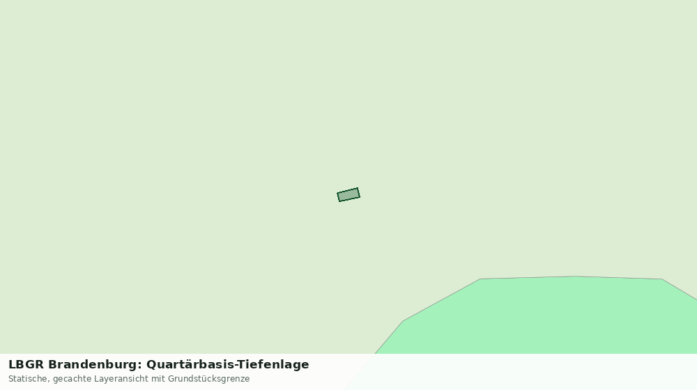 Statische Kartenansicht: LBGR Brandenburg: Quartärbasis-Tiefenlage