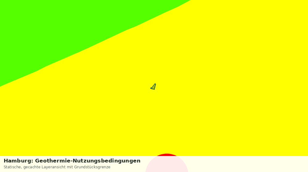 Statische Kartenansicht: Hamburg: Geothermie-Nutzungsbedingungen