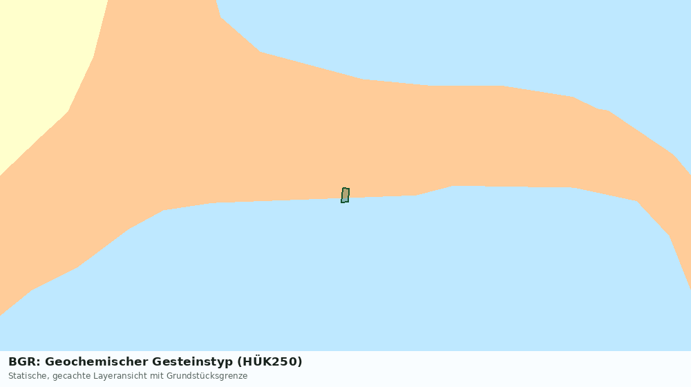 Statische Kartenansicht: BGR: Geochemischer Gesteinstyp (HÜK250)