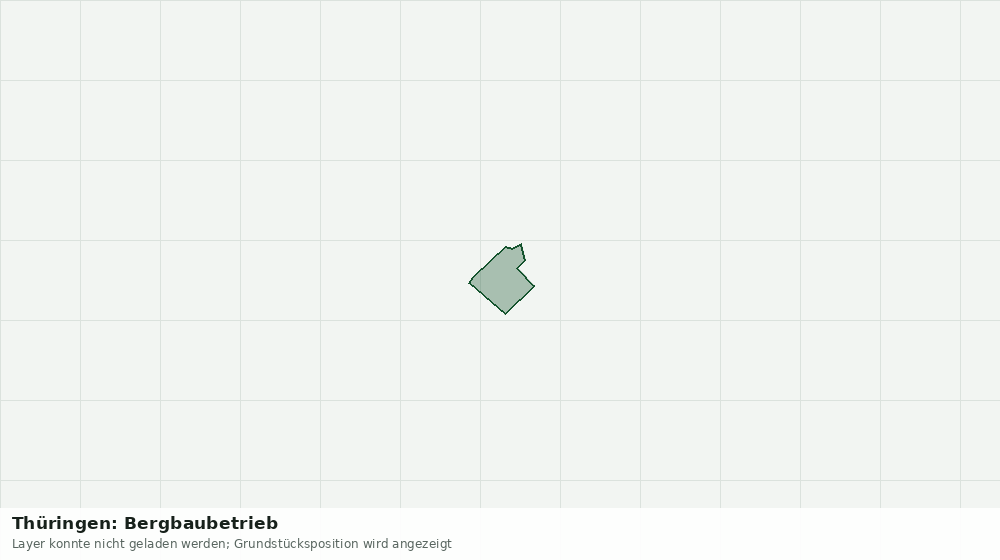 Statische Kartenansicht: Thüringen: Bergbaubetrieb