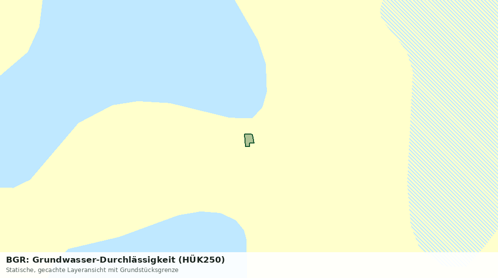 Statische Kartenansicht: BGR: Grundwasser-Durchlässigkeit (HÜK250)
