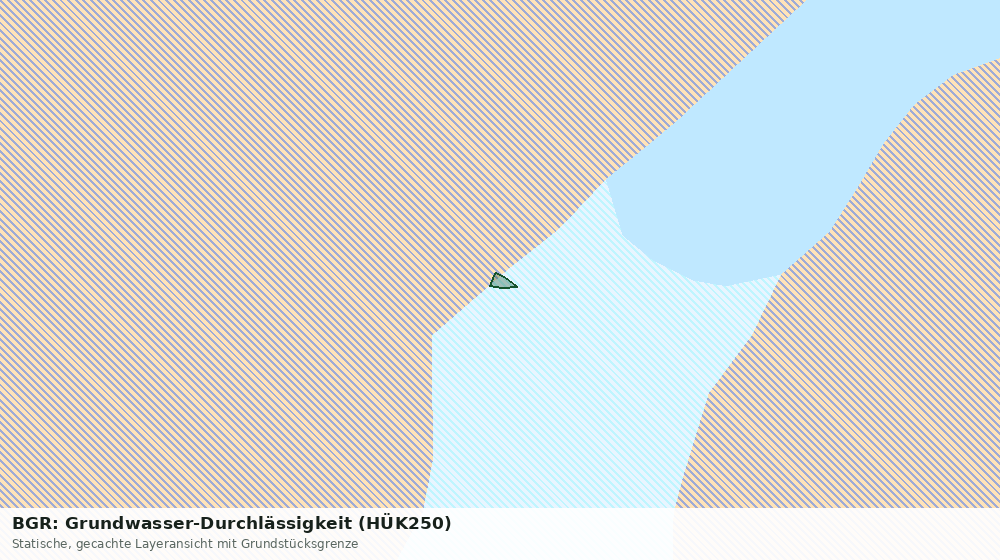 Statische Kartenansicht: BGR: Grundwasser-Durchlässigkeit (HÜK250)