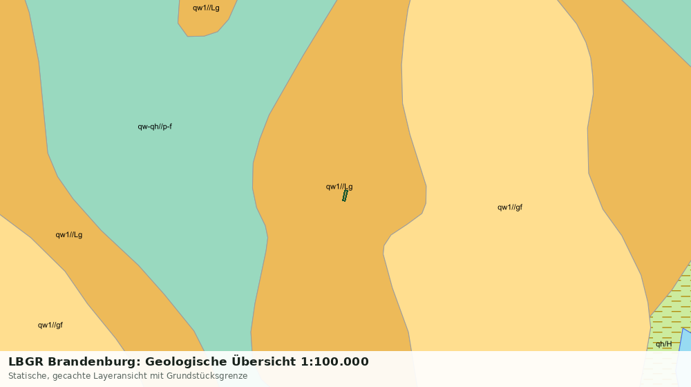 Statische Kartenansicht: LBGR Brandenburg: Geologische Übersicht 1:100.000