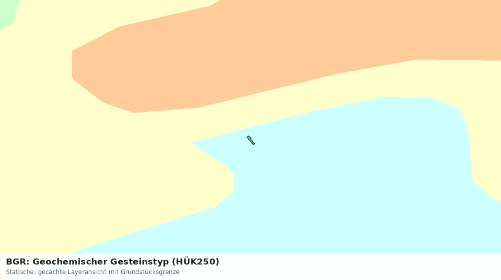 Statische Kartenansicht: BGR: Geochemischer Gesteinstyp (HÜK250)