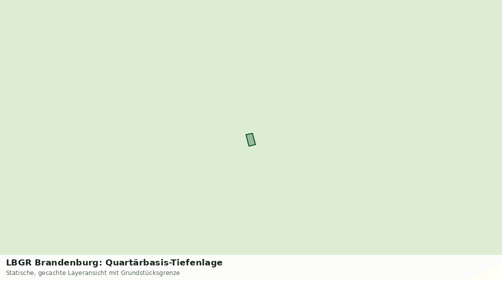Statische Kartenansicht: LBGR Brandenburg: Quartärbasis-Tiefenlage