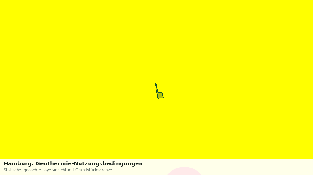 Statische Kartenansicht: Hamburg: Geothermie-Nutzungsbedingungen