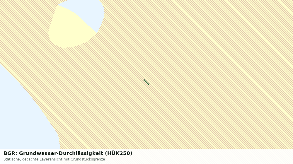 Statische Kartenansicht: BGR: Grundwasser-Durchlässigkeit (HÜK250)