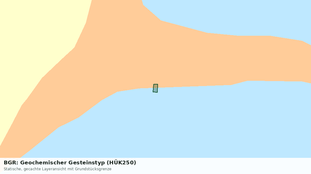 Statische Kartenansicht: BGR: Geochemischer Gesteinstyp (HÜK250)