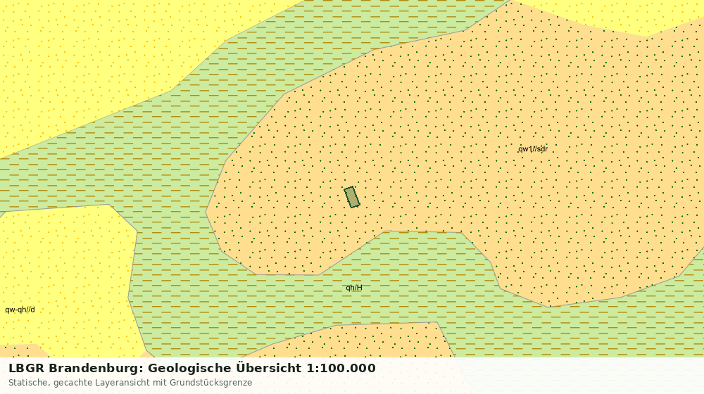 Statische Kartenansicht: LBGR Brandenburg: Geologische Übersicht 1:100.000