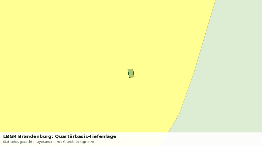 Statische Kartenansicht: LBGR Brandenburg: Quartärbasis-Tiefenlage