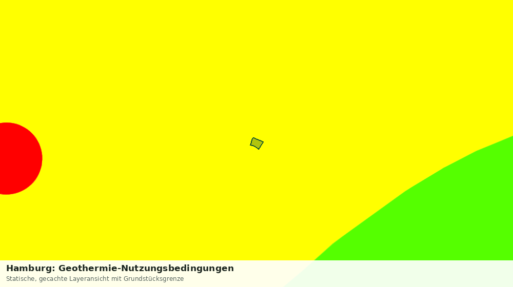 Statische Kartenansicht: Hamburg: Geothermie-Nutzungsbedingungen