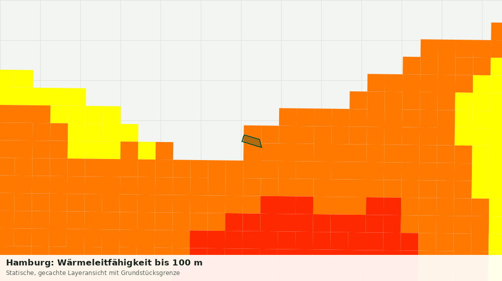 Statische Kartenansicht: Hamburg: Wärmeleitfähigkeit bis 100 m