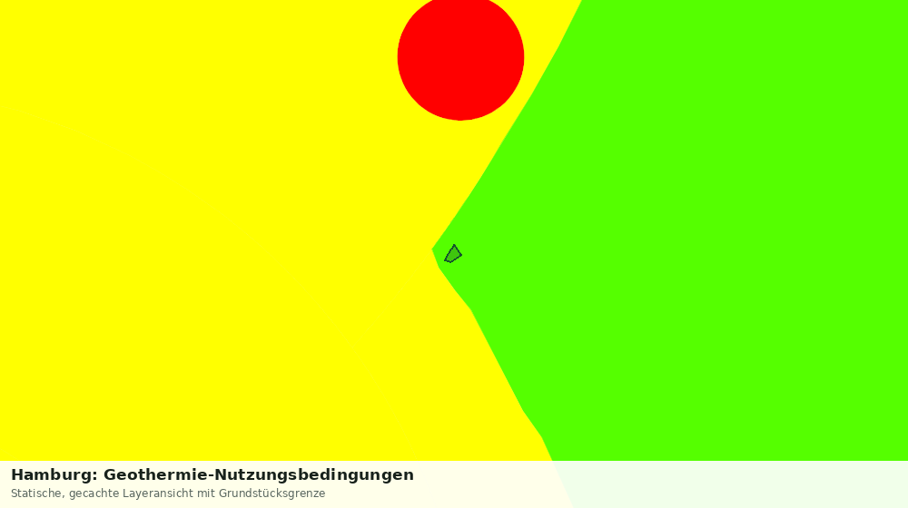 Statische Kartenansicht: Hamburg: Geothermie-Nutzungsbedingungen