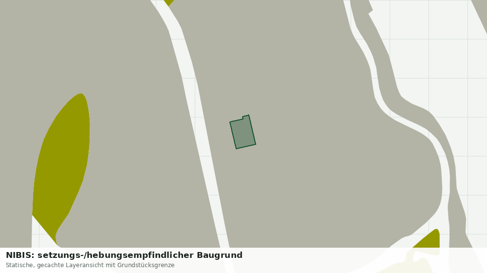 Statische Kartenansicht: NIBIS: setzungs-/hebungsempfindlicher Baugrund