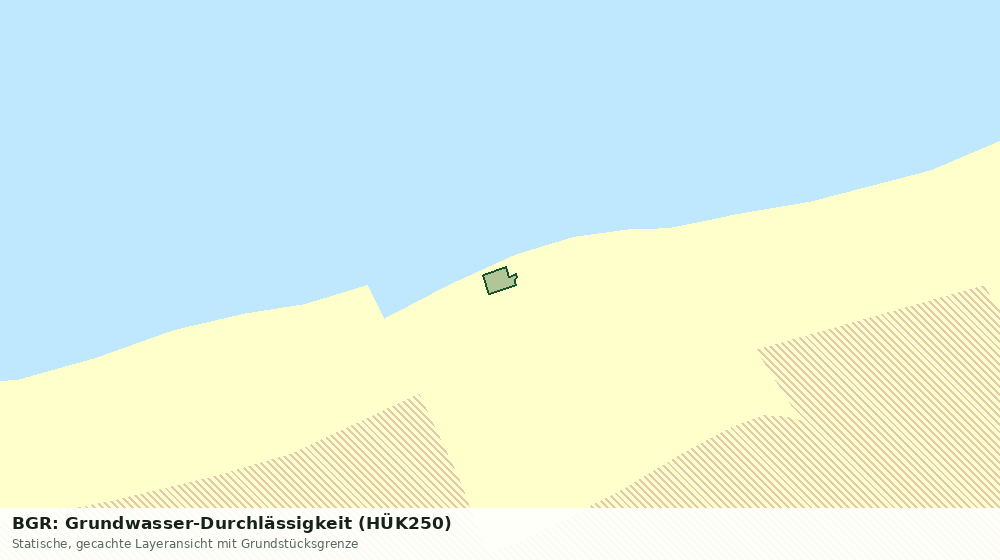 Statische Kartenansicht: BGR: Grundwasser-Durchlässigkeit (HÜK250)