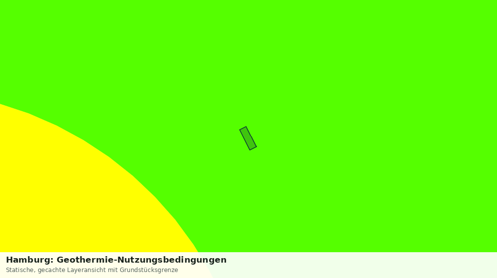 Statische Kartenansicht: Hamburg: Geothermie-Nutzungsbedingungen