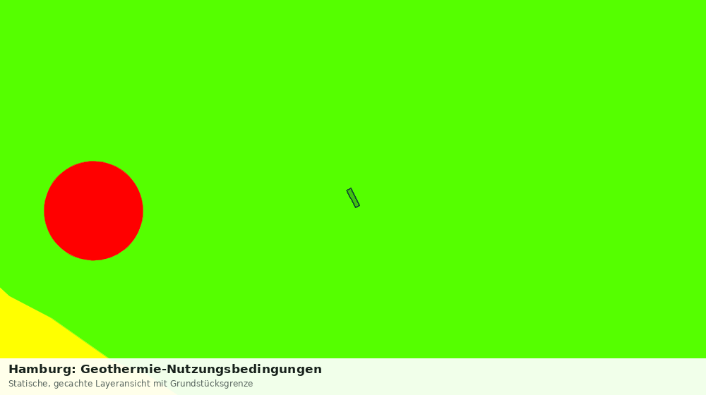 Statische Kartenansicht: Hamburg: Geothermie-Nutzungsbedingungen