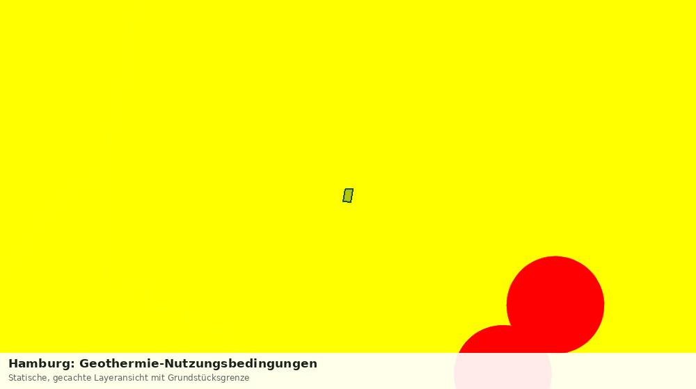 Statische Kartenansicht: Hamburg: Geothermie-Nutzungsbedingungen