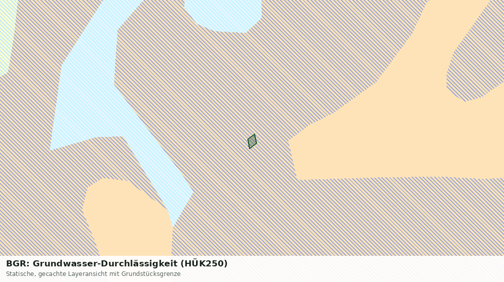 Statische Kartenansicht: BGR: Grundwasser-Durchlässigkeit (HÜK250)