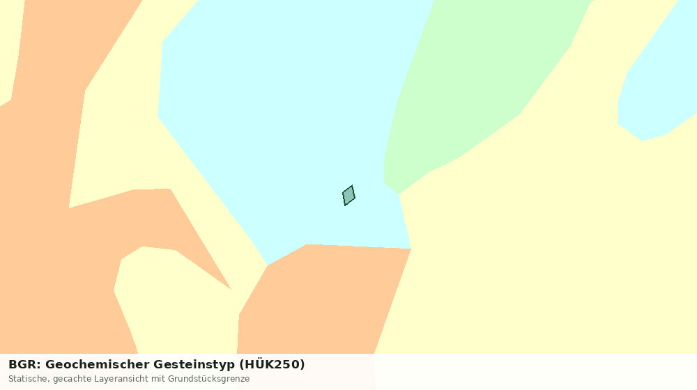 Statische Kartenansicht: BGR: Geochemischer Gesteinstyp (HÜK250)