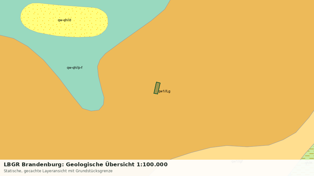Statische Kartenansicht: LBGR Brandenburg: Geologische Übersicht 1:100.000