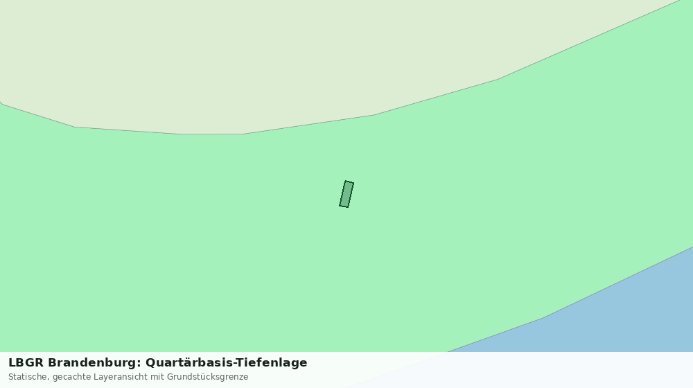 Statische Kartenansicht: LBGR Brandenburg: Quartärbasis-Tiefenlage
