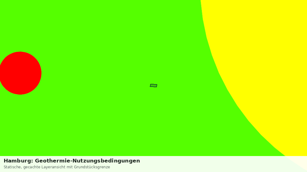 Statische Kartenansicht: Hamburg: Geothermie-Nutzungsbedingungen