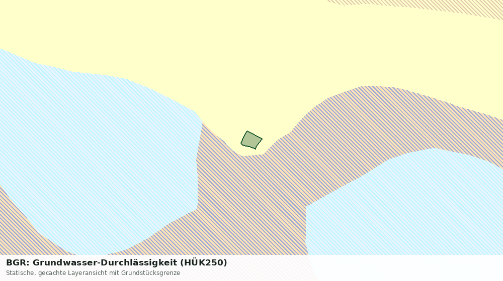 Statische Kartenansicht: BGR: Grundwasser-Durchlässigkeit (HÜK250)
