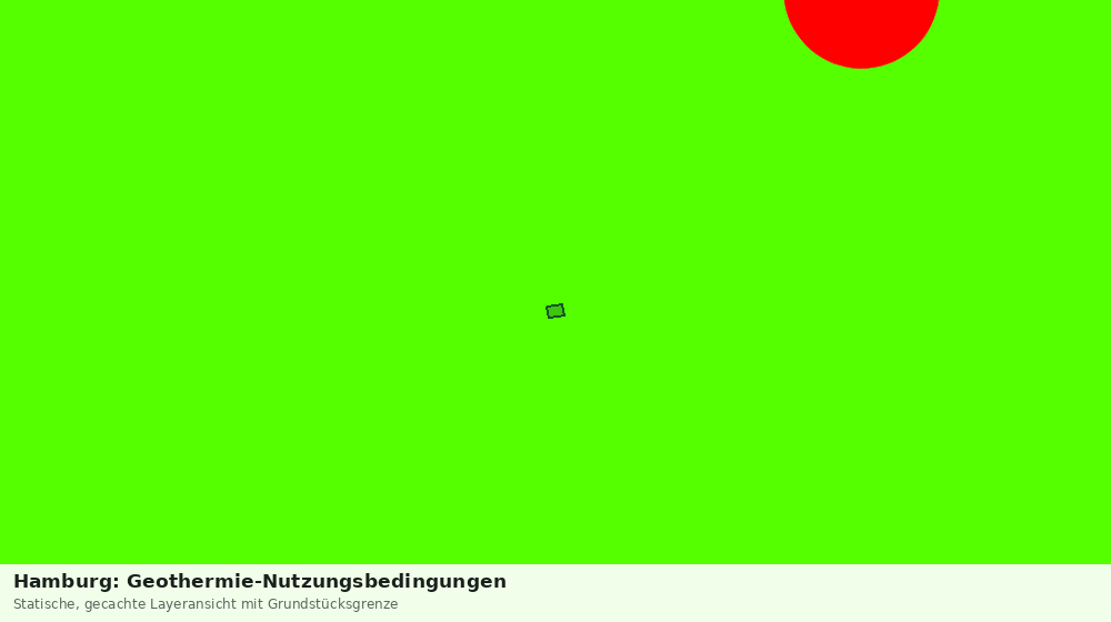 Statische Kartenansicht: Hamburg: Geothermie-Nutzungsbedingungen