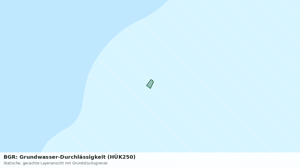 Statische Kartenansicht: BGR: Grundwasser-Durchlässigkeit (HÜK250)