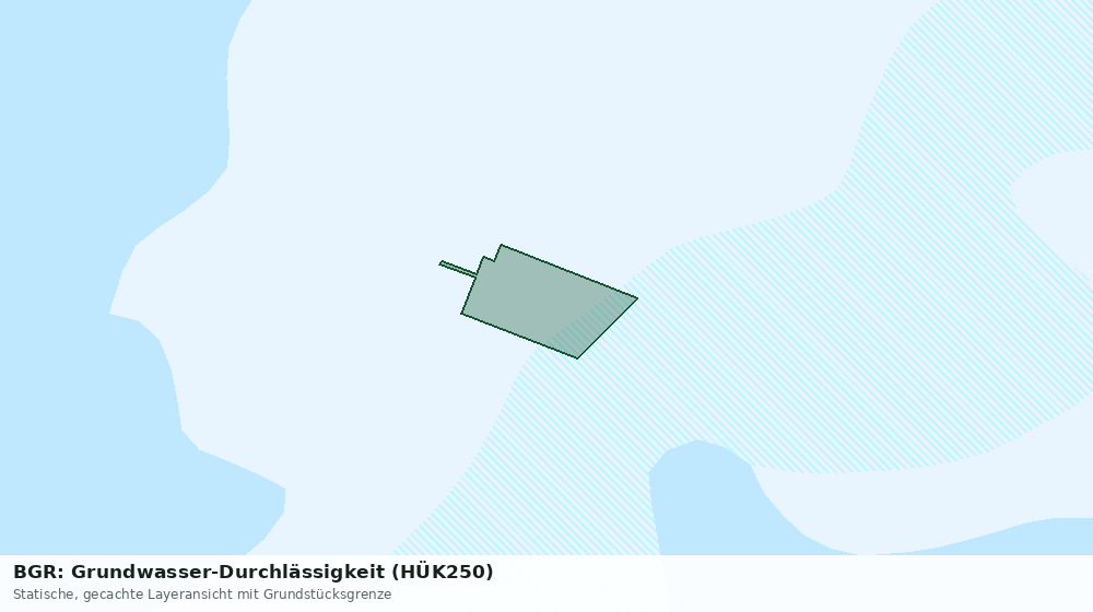 Statische Kartenansicht: BGR: Grundwasser-Durchlässigkeit (HÜK250)