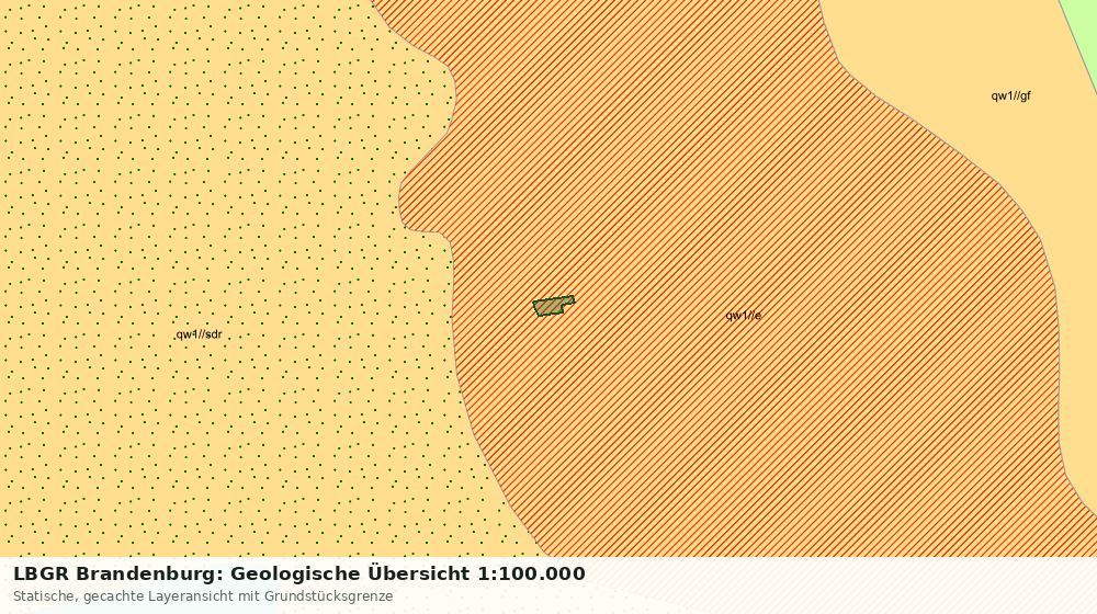 Statische Kartenansicht: LBGR Brandenburg: Geologische Übersicht 1:100.000